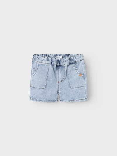 Lil 'Atelier | Baggy Fit Denim Short | Light Blue Denim - 