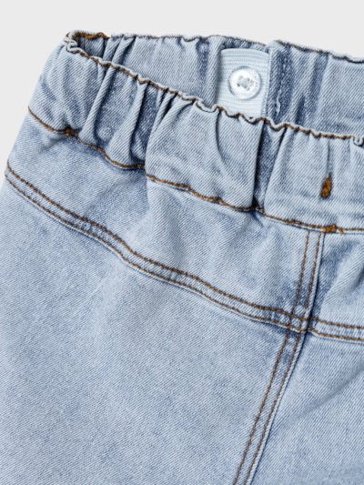 Lil 'Atelier | Baggy Fit Denim Short | Light Blue Denim - 