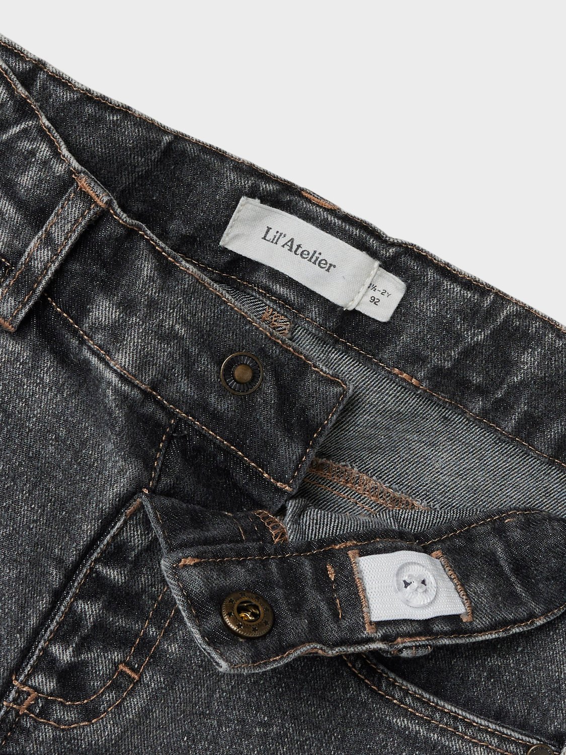 Lil' Atelier | Berlin Loose - Fit Denim Jeans | Lichtgrijs - 