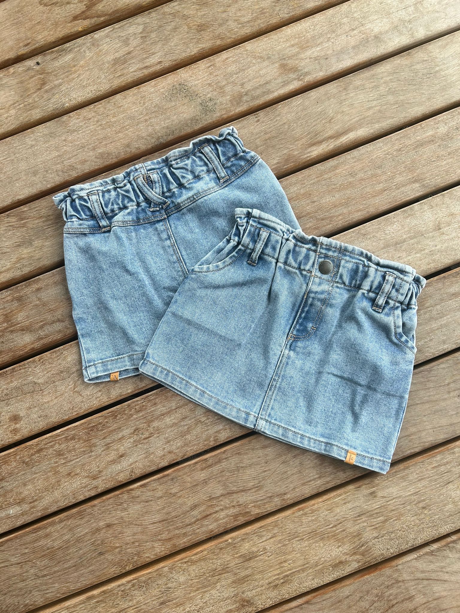 Lil' Atelier | Darlee Denim Rok | Medium Blue Denim - 5715673486680