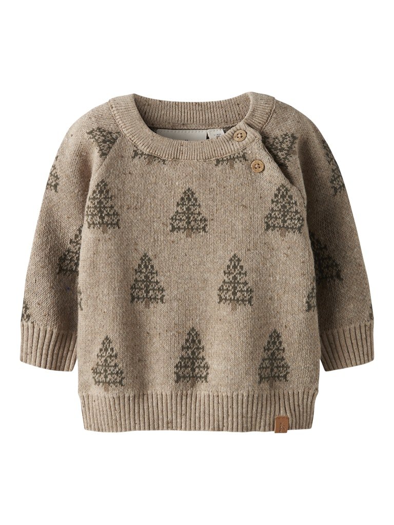 Lil' Atelier | Emlen Lak Gebreide Trui | Oxford Tan - 5715730011206