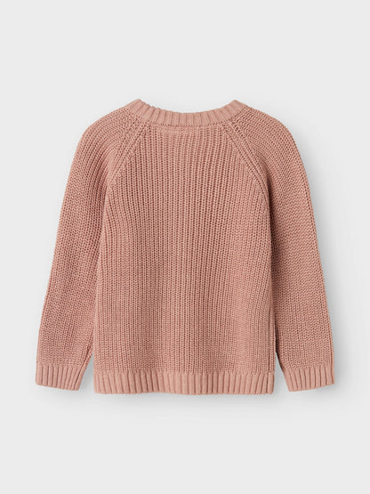 Lil' Atelier | Emlen Lin Gebreid Vestje | Misty Rose - 5715719529074