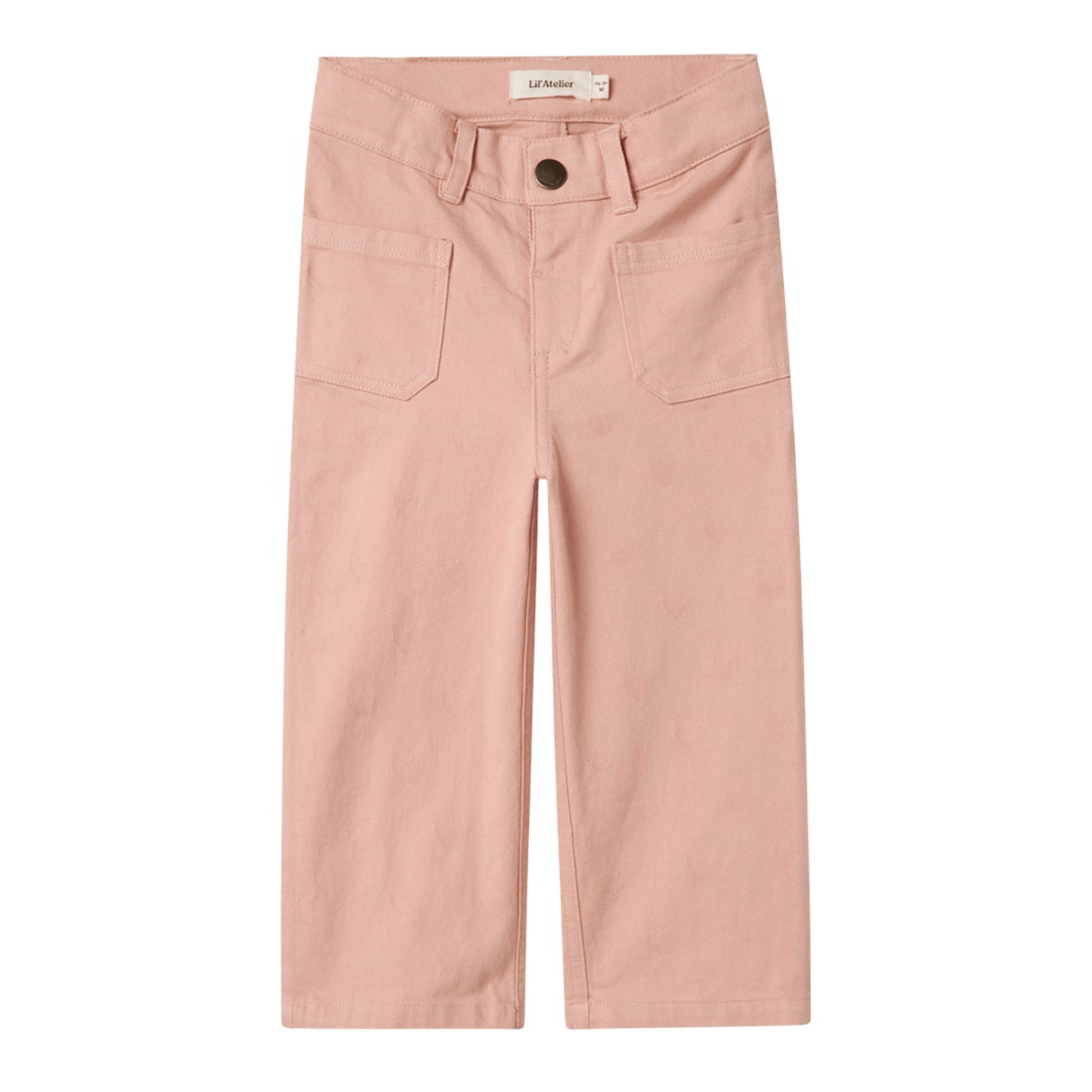 Lil' Atelier | Flamina Wide Twill Jeans | Misty Rose - 5715719613964