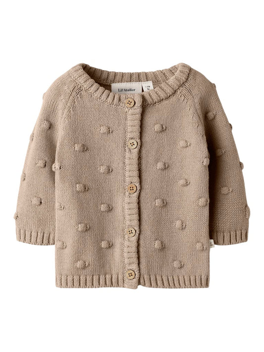 Lil' Atelier | Gable Gebreid Vestje | Oxford Tan - 5715824718462
