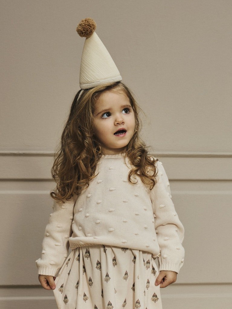 Lil' Atelier | Gable Gebreide Trui | Pastel Parchment - 5715724391598