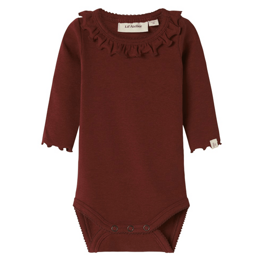 Lil' Atelier | Gayo Koj Romper | Hot Chocolate - 5715724385207