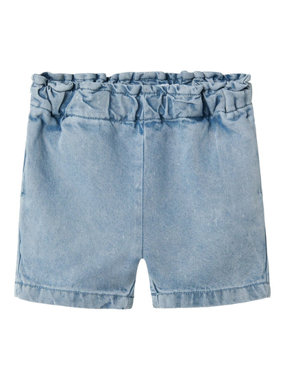 Lil' Atelier | Holly Loose Short | Medium Blue Denim - 5715720193882