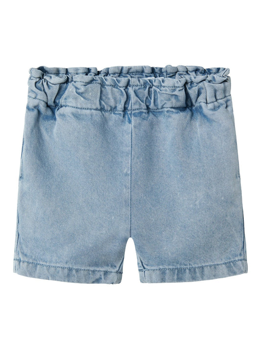 Lil' Atelier | Holly Loose Short | Medium Blue Denim - 5715720193882