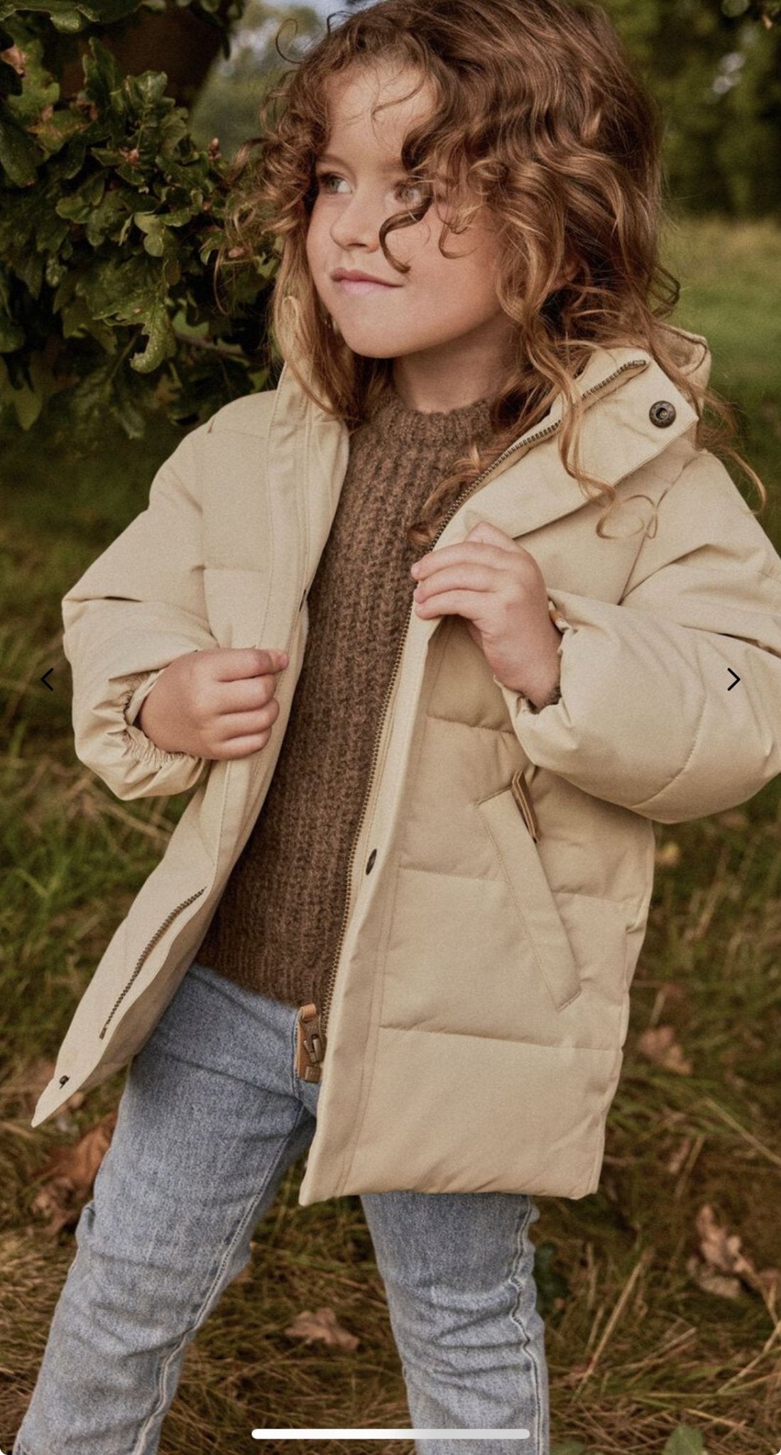 Lil' Atelier | Lamedow Puffer Jas | Oxford Tan - 5715729063735