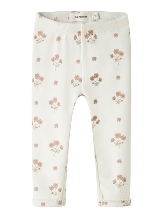 Lil Atelier | Layo Sin Slim Legging | Coconut Milk Pink Flower - 5715829603718
