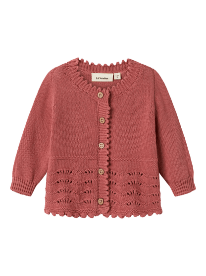 Lil' Atelier | Lola Gebreid Vestje | Withered Rose - 5715719454055
