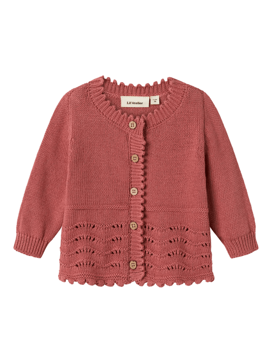 Lil' Atelier | Lola Gebreid Vestje | Withered Rose - 5715719454055