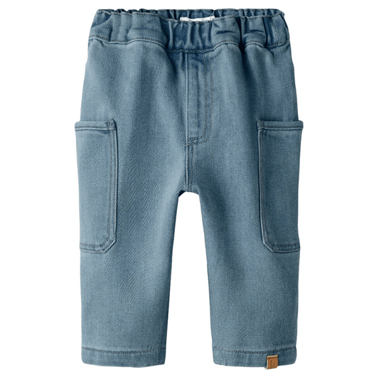 Lil' Atelier | Lulia Baggy Denim Jeans Baby | Medium Blue Denim - 5715730129949
