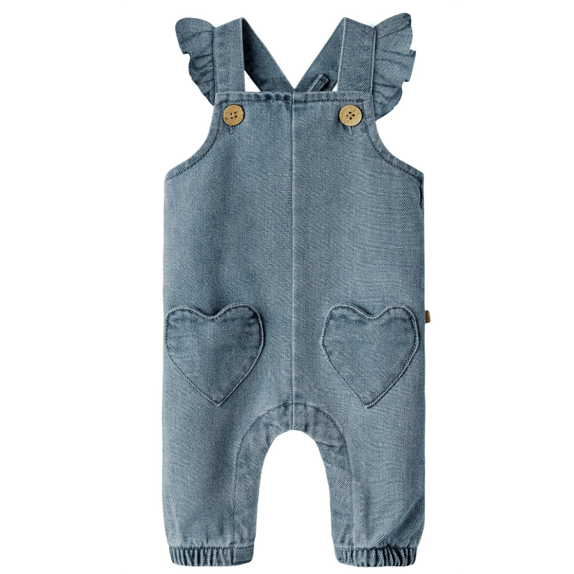 Lil' Atelier | Lulia Loose Denim Overall | Medium Blue Denim - 5715730130051