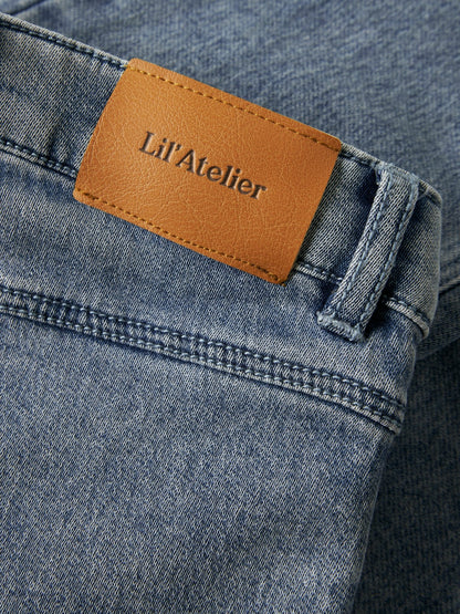 Lil' Atelier | Nadie Wide Jeans | Medium Blue Denim - 5715824842594