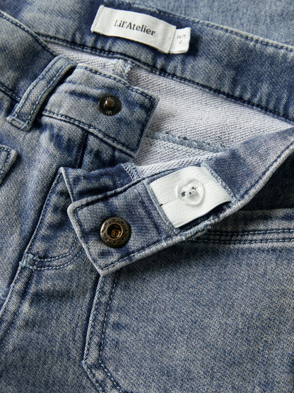 Lil' Atelier | Nadie Wide Jeans | Medium Blue Denim - 5715824842594