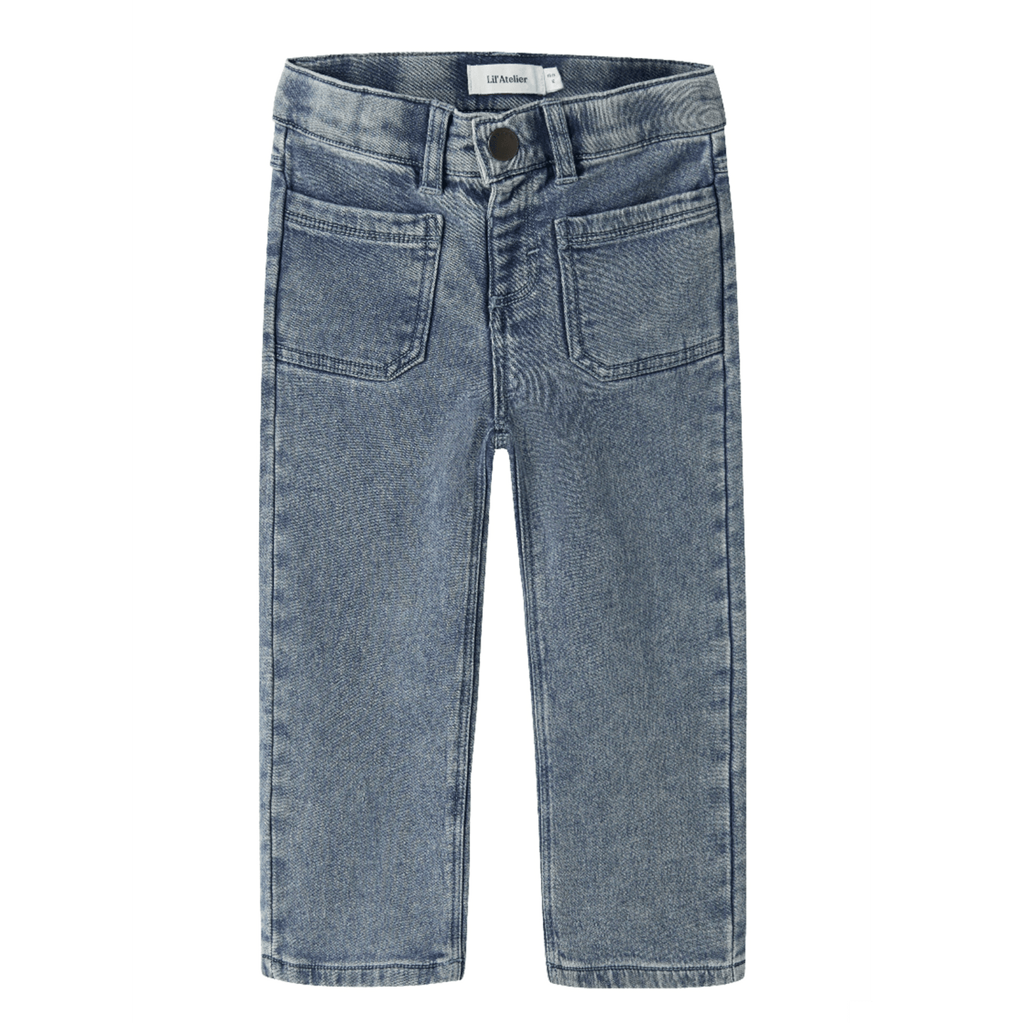 Lil' Atelier | Nadie Wide Jeans | Medium Blue Denim - 5715824842594