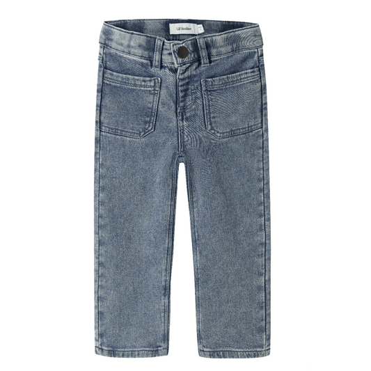Lil' Atelier | Nadie Wide Jeans | Medium Blue Denim - 5715824842594