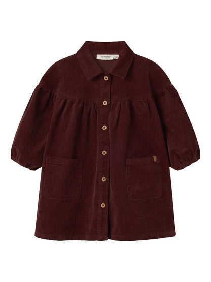 Lil' Atelier | Obert Corduroy Jurk | Hot Chocolate - 5715724379671