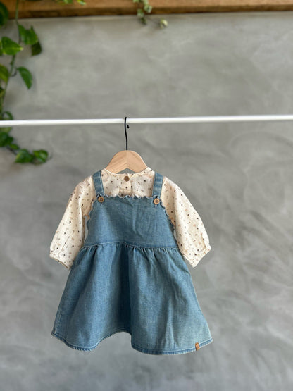 Lil' Atelier | Okaja Jurk | Blue Denim - 