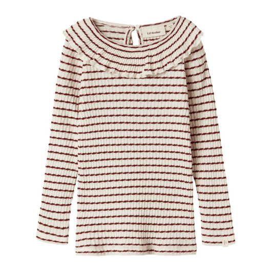 Lil' Atelier | Osophia Slim Top | Hot Chocolate - 5715724393813