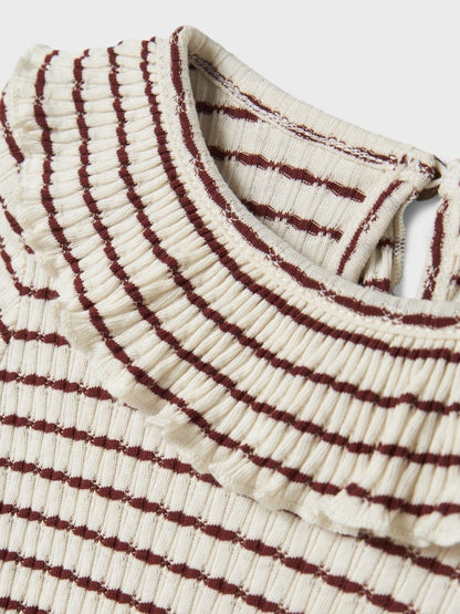 Lil' Atelier | Osophia Slim Top | Hot Chocolate - 5715724393813