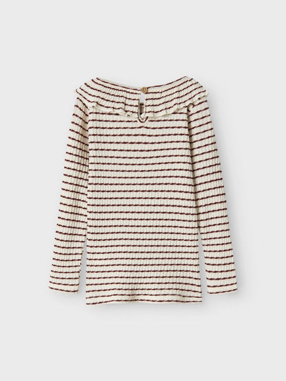 Lil' Atelier | Osophia Slim Top | Hot Chocolate - 5715724393813