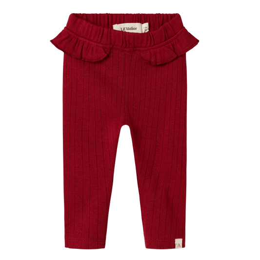 Lil' Atelier | Rachel Nam Slim Legging | Red Dhalia - 