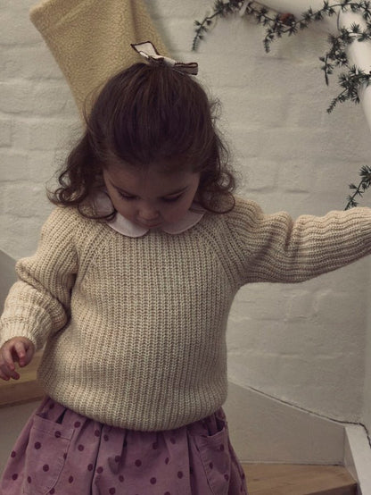 Lil' Atelier | Rumba Gebreide Trui | Oxford Tan Melange - 5715730033987