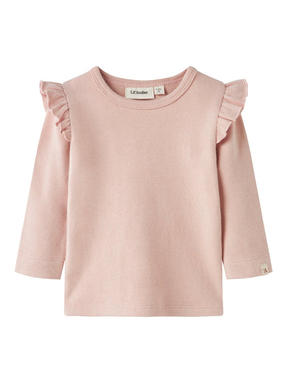 Lil' Atelier | Thora Hyk Slim Top | Cameo Rose - 5715824717243