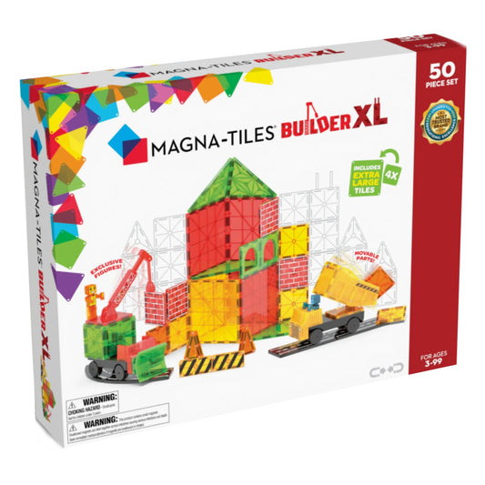 Magna - Tiles | Builder XL Magnetische Tegels | 50 stuks | Multi Color - 