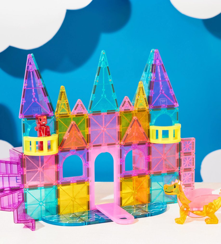 Magna - Tiles | Castle Delux Magnetische Tegels | 48 stuks | Multi Color - 