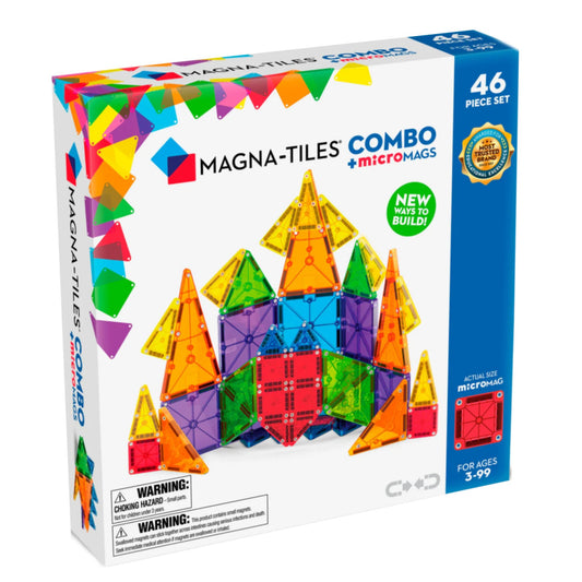 Magna - Tiles | Combo + MicroMags Magnetische Tegels | 46 stuks | Multi Color - 