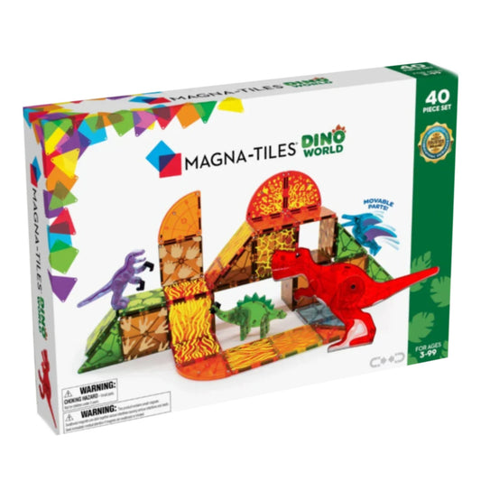 Magna - Tiles | Dino World Magnetische Tegels | 40 stuks | Multi Color - 