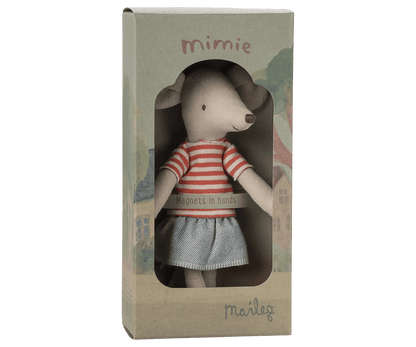 Maileg | Grote Zus Muis met Magneten | Big Sister - 5707304142416