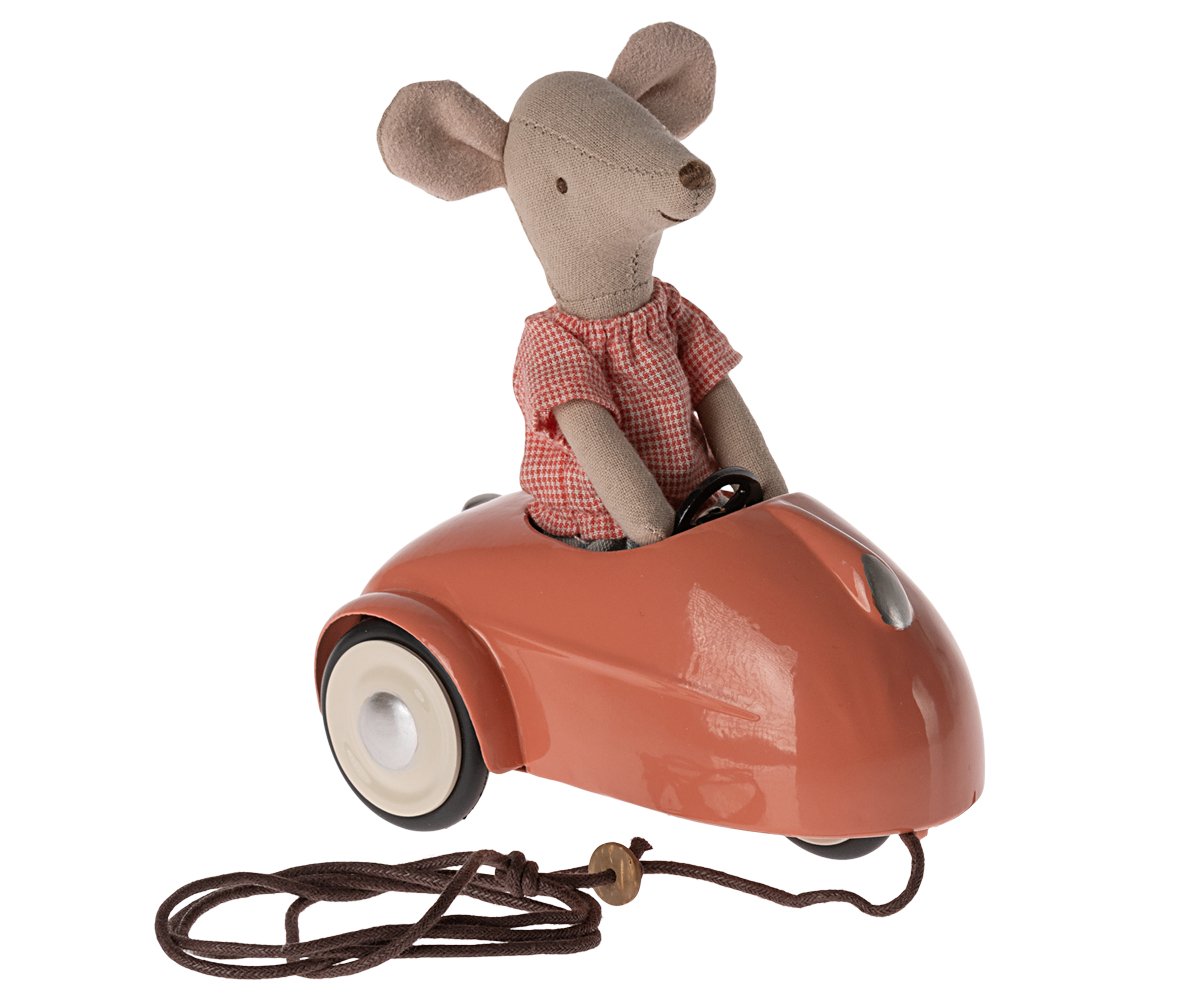 Maileg | Mouse Car | Coral - 5707304133377