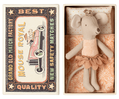 Maileg | Princess Mouse in Matchbox | Little Sister - 5707304142454