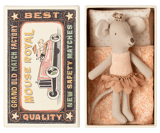 Maileg | Princess Mouse in Matchbox | Little Sister - 5707304142454