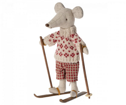 Maileg | Ski & Ski Poles | Mum & Dad Mouse - 