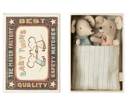 Maileg | Tweeling in Matchbox | Baby Mouse - 5707304142164