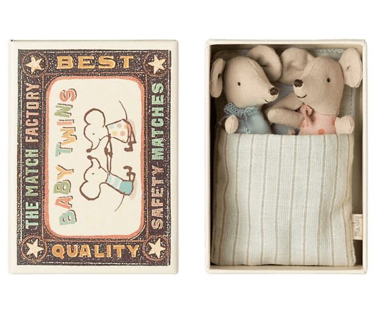 Maileg | Tweeling in Matchbox | Baby Mouse - 5707304142164