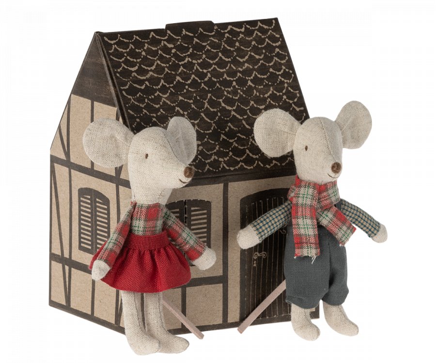 Maileg | Winter Mice Twins | Little Brother & Sister - 