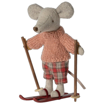 Maileg | Winter Mouse With Ski Set | Big Sister - 