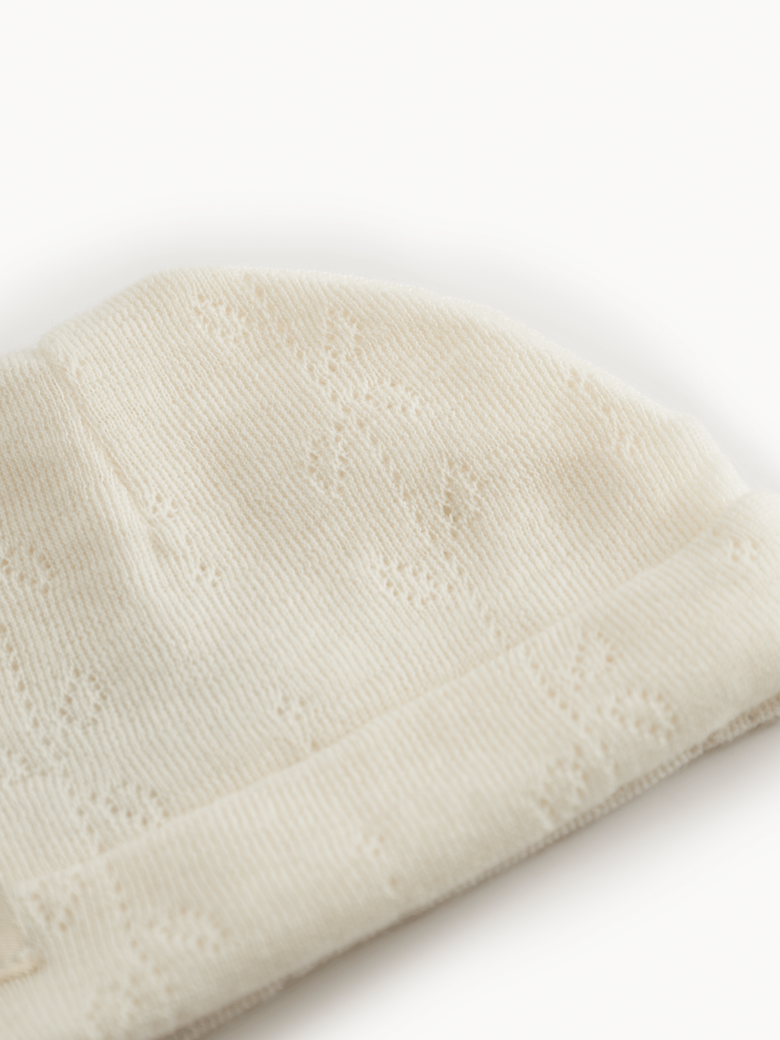 MarMar | Aiko Newborn Pointelle Muts | Natural - 5711529583466