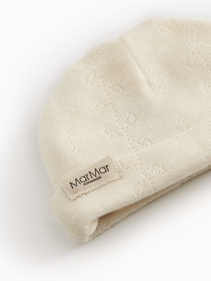 MarMar | Aiko Newborn Pointelle Muts | Natural - 5711529583466