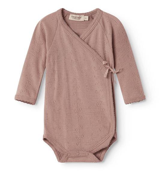 MarMar | Belita Pointelle Overslagromper | Burnt Rose - 5711529524766