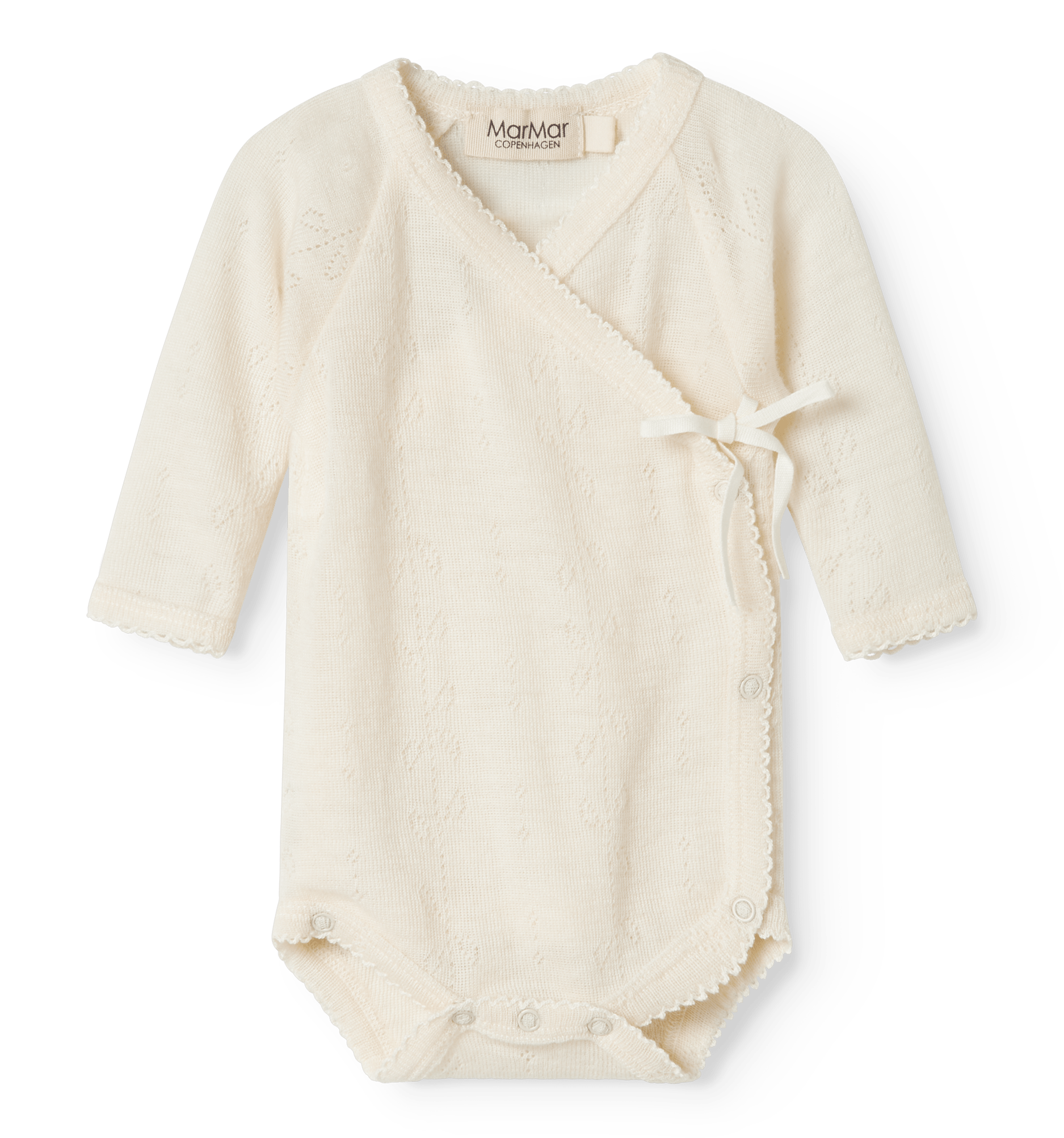 MarMar | Belita Pointelle Overslagromper | Natural - 5711529520157