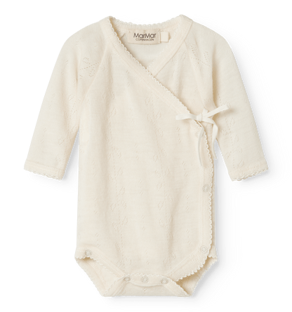 MarMar | Belita Pointelle Overslagromper | Natural - 5711529520157