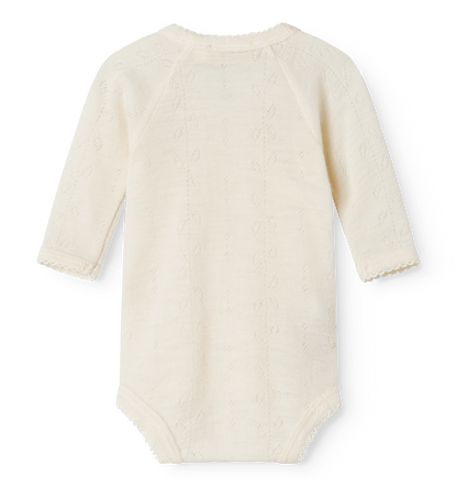 MarMar | Belita Pointelle Overslagromper | Natural - 5711529520157