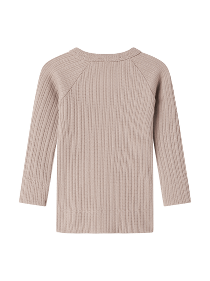 MarMar | Tut Wrap Longsleeve Pointelle | Soft Beige - 5715522272068
